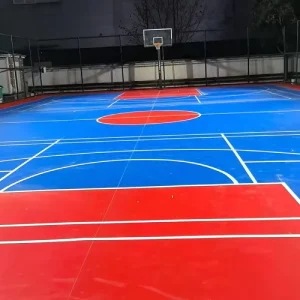 Customized Silicon Pu Sports Court Excellent Cushioning for Badminton Volleyball
