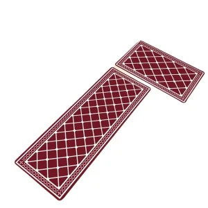 Customized Twill Woven Kitchen Floor Mat Waterproof Absorbent Oil-Resistant Non-Slip Machine Washable Custom Logo Option