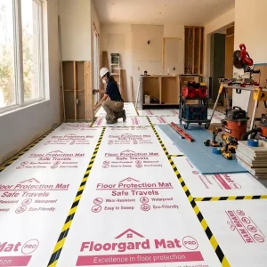DIY Floor Cover Film Residue-Free Carpet Protector Roll for Decoration