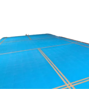 DIY Install PP Plastic Interlocking Sports Flooring for Outdoor Basketball Courts