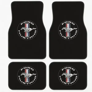Dark Horse 4-Piece Universal Car Floor Mats Front and Rear
