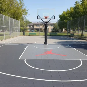Decking Factory Outdoor Basketball Courts PP Interlocking Flooring Tile DIY Basketball Court