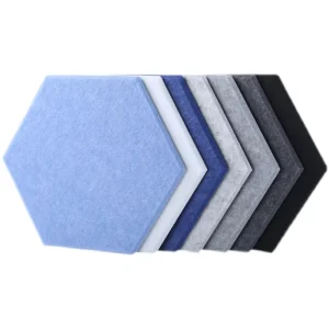 Decoration Hexagon Polyester Fiber Acoustic Panel Eco Friendly Pet Fiber Acoustic Panels Acoustic Panels