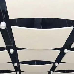 Decoration Materials Acoustic Cloud Ceiling Panel 40mm Thickness Circle Square Ceiling Good Sound Design Acoustic Unit Modern