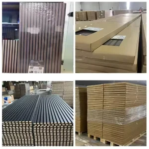Decorative Acoustic Panels for Modern Design Wooden Slatted MDF Sound Absorption Board