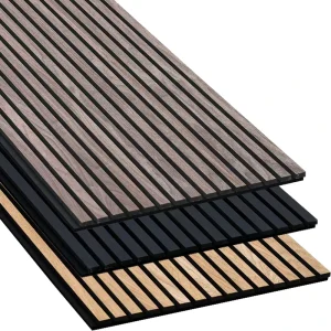 Decorative Flexible Wooden MDF Oak Akupanels Board Slat Wood Panel Soundproof Wall Acoustic Panels