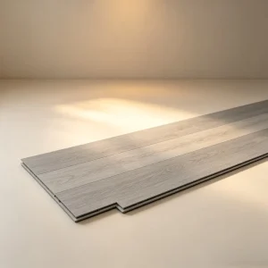 Decorative Wood Veneer SPC Floor Plank 100% Waterproof Soundproof Vinyl Floor with Real Wood Skin