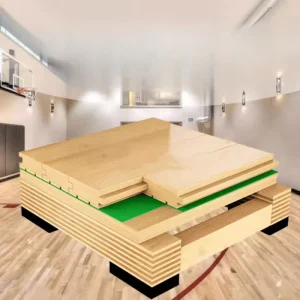 Dedicated Single Double Keel Maple Birch Hardwood Flooring Sports Non-slip Solid Wooden Tiles Floor for Indoor Basketball Gyms