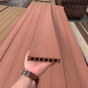 Deep Embossed WPC Outdoor Composite Decking Low Maintenance for Patio Balcony and Garden