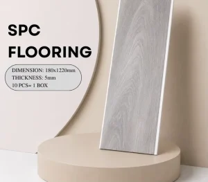 Deep Embossed Wood Grain Wear-Resistant Anti-Slip SPC Flooring Waterproof Click-Lock Rigid Core Vinyl