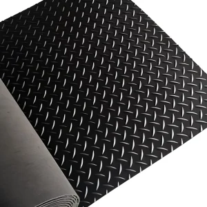 Diamond Checker EPDM Rubber Mat 5mm Anti Slip Multi Purpose Anti Wear for Workshop and Gym Flooring
