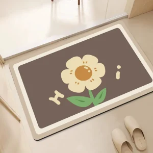 Diatom Mud Absorbent Anti Slip Quick Drying Indoor Mat