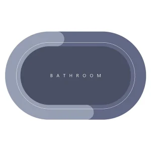 Diatom Mud Heat Transfer Printed Absorbent Non-slip Quick-drying Bathroom Door Floor Mat Crystal Velvet Model 5118 Manufacturer