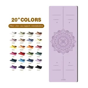 Direct Factory Discount Eco-Friendly PU Rubber 6mm Thick 183cm Length Mixed Colors Yoga Mats Bulk