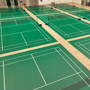 Direct Factory Sell PVC Badminton Mat Court BWF Approved Indoor Vinyl Sports Flooring Roll Badminton Carpet BWF Artificial Grass
