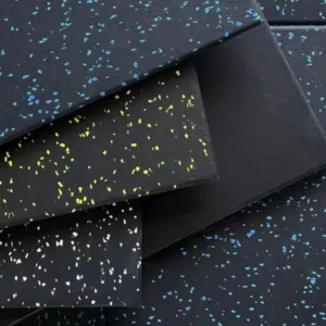 Direct From Factory 15mm Heavy Duty Waterproof Slip Resistant Rubber Mat 500x500mm for Gym Hall Garden Weight Room Floor Mat