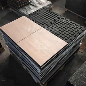 Direct Manufacturer New Style Wood Grain Rubber Floor Mat for Gym Sound Insulation Pvc Rubber Flooring for Gym