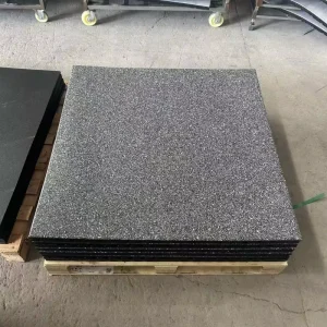 Direct Manufacturer Non-toxic Gym Flooring for Freeweight Training Areas, Eco-friendly Anti-slip Rubber Tile Mat