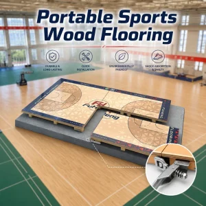 Direct Manufacturer OEM ODM High-Density Interlocking Basketball Indoor Court Flooring