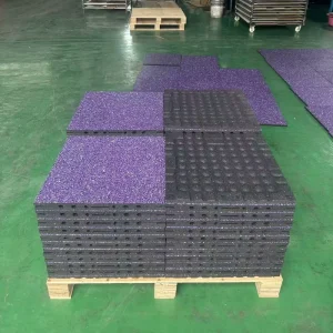 Direct Manufacturer Shock-Absorption Anti-Vibration Eco-Friendly Rubber Tile for CrossFit Gym Flooring