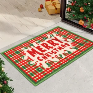 Dirt Trapper Absorbent Tufted Indoor Entrance Mat Anti-Slip Washable PET-Friendly Stain-Resistant Mat for Front and Back Door