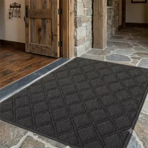 Dirt Trapper Machine Washable Absorbent Door Mat for Front and Back Doors