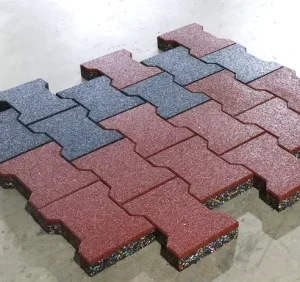 Dog bone bricks rubber bricks suitable for outdoor playgrounds parks and gardens FN-C-25050601