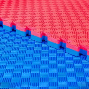Double-Color EVA Foam Tatami Puzzle Mat Interlocking Anti-Slip Martial Arts Floor Mat for Taekwondo and Judo