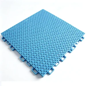 Double Deck Grid PP Interlocking Flooring Tiles for Tennis Badminton Playground Projects