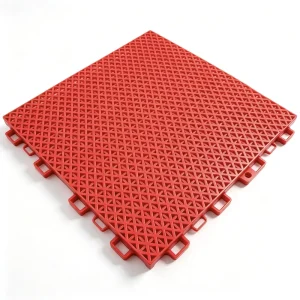Double Deck Grid PP Interlocking Sports Floor Tiles for Table Tennis Playgrounds