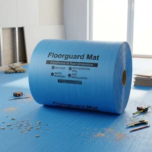 Double-Layer Dustproof Anti-Paint Floor Protective Mat for Construction, Renovation and Household Use