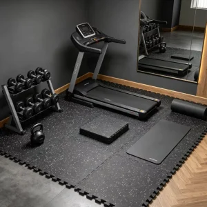 Double Layer EVA Rubber Puzzle Mat Interlocking Foam Floor Mats Shock Absorbent Non Toxic for Home Gym Martial Arts
