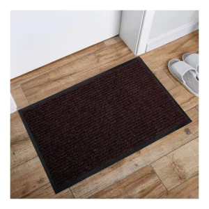 Double Stripe Indoor Outdoor Door Mat Vinyl Entryway Non Slip