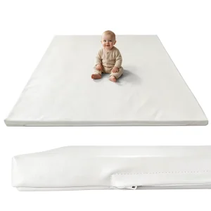 Double-sided PU Leather Removable Mat for Yoga Non-slip Memory Foam Kids Playing Mat for Living Room Bedroom Tatami
