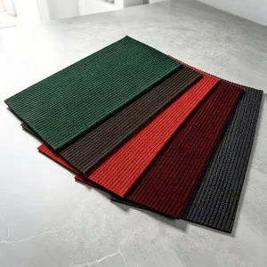 Double striped Handmade Modern Waterproof Floor Mat for Home Office & Outdoor Use