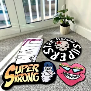 Drum Rug Drum Mat Custom Logo Living Room Bedroom Decorative Runner Rug