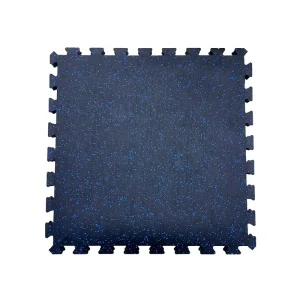 Dual-Layer Interlocking High-Density EPDM Rubber Flooring Tiles 15/20mm Thick Shock-Absorbing Gym Use