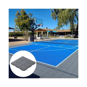 Durable All Purpose Interlocking Sports Tiles Weatherproof Flooring for Basketball Tennis Padel and Playground Surfaces