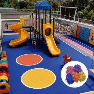Durable Anti Slip Colorful EPDM Granules for Children’s Playground Garden Sports Flooring
