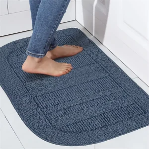 Durable Anti-Slip Modern Tufted Rectangle Kitchen Rug Stain Resistant Washable Floor Mat for Kitchen