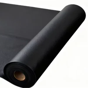 Durable Anti Slip Rubber Sports Flooring 3mm Thick Black Shock Absorption Industrial Indoor Outdoor Use Gym Garage Garden