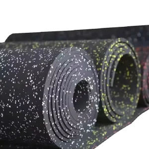 Durable Anti Slip Shock Absorbent Flooring for Gyms Playgrounds Commercial Use Rubber Flooring in Roll