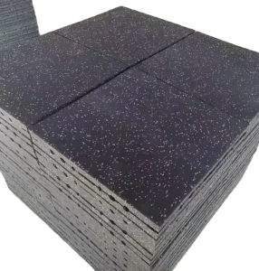 Durable Anti-Slip Sport Fitness Room Rubber Floor Mat Outdoor Garden Noise Reduction Shock Absorption Unisex