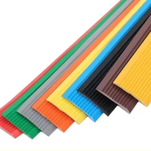 Durable Anti slip PVC Stopper Floor Stair Edge Protection Moulding Custom Width Cutting Service for Home Office QL 123