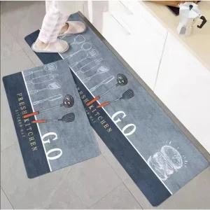 Durable Comfortable Anti Fatigue Kitchen Floor Mat Modern Design Non Slip Easy Clean Customizable Printed Patterns