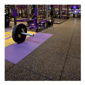 Durable EPDM Anti-Slip Interlocking Rubber Gym Floor Tiles for Fitness Centers and Schools