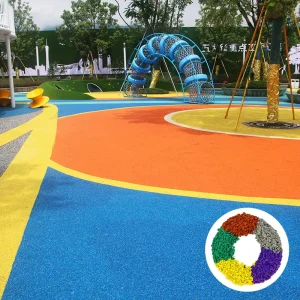 Durable Elastic EPDM Granules 1 3mm UV Resistant Synthetic Rubber Mulch Flooring for Playground Runway Fitness Ground