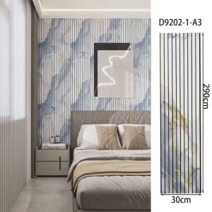 Durable Fire Resistant WPC Acoustic Grille Wall Panel with Wood Grain Finish for Residential and Commercial Interior