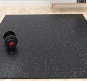 Durable High Coefficient 20mm Rubber Mats of Friction Interlocking Alternative to Rubber Rolls Gym Flooring Mats