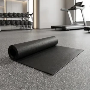 Durable High Density Non Slip PVC Treadmill Mat Shock Absorbing Floor Protector for Treadmills Ellipticals Rowing Machines